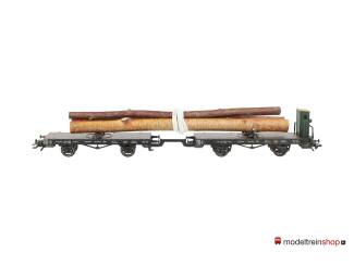Marklin H0 48841 V01 Draaischemelwagen met een lading hout van de K.W.St.E. - Modeltreinshop