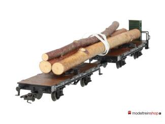 Marklin H0 48841 V01 Draaischemelwagen met een lading hout van de K.W.St.E. - Modeltreinshop