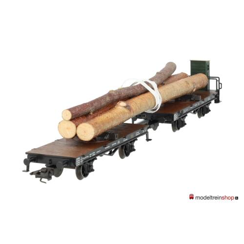Marklin H0 48841 V01 Draaischemelwagen met een lading hout van de K.W.St.E. - Modeltreinshop