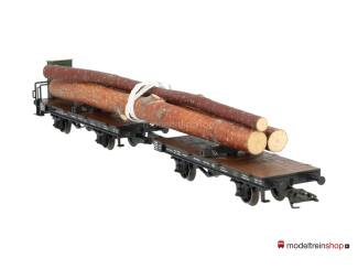 Marklin H0 48841 V01 Draaischemelwagen met een lading hout van de K.W.St.E. - Modeltreinshop