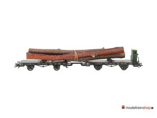 Marklin H0 48841 V01 Draaischemelwagen met een lading hout van de K.W.St.E. - Modeltreinshop