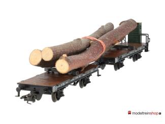 Marklin H0 48841 V01 Draaischemelwagen met een lading hout van de K.W.St.E. - Modeltreinshop