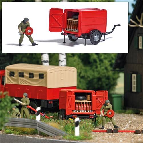 Busch H0 aktie set 7961 Slangentransportwagen STA - Modeltreinshop
