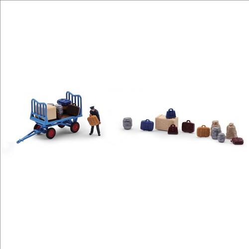 Busch H0 79910 Het laden van de platformwagen - Modeltreinshop