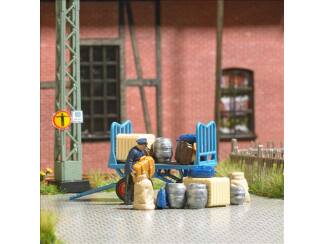 Busch H0 79910 Het laden van de platformwagen - Modeltreinshop