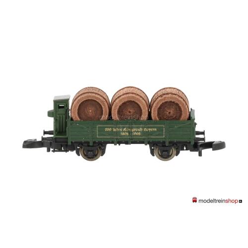Marklin Z 80115 open goederenwagen met echte houten vaten Internationale Speelgoedbeurs Nürnberg 2005 - Modeltreinshop