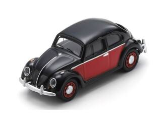 Schuco H0 26754 VW Kever, zwart/rood - Modeltreinshop