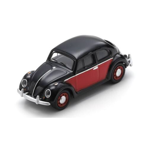 Schuco H0 26754 VW Kever, zwart/rood - Modeltreinshop