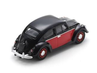 Schuco H0 26754 VW Kever, zwart/rood - Modeltreinshop