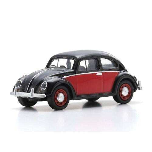 Schuco H0 26754 VW Kever, zwart/rood - Modeltreinshop