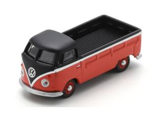 Schuco H0 26778 VW T1 Pickup, rood/zwart - Modeltreinshop