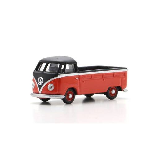 Schuco H0 26778 VW T1 Pickup, rood/zwart - Modeltreinshop