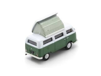 Schuco H0 26779 VW T2 Campingbus, groen/wit - Modeltreinshop