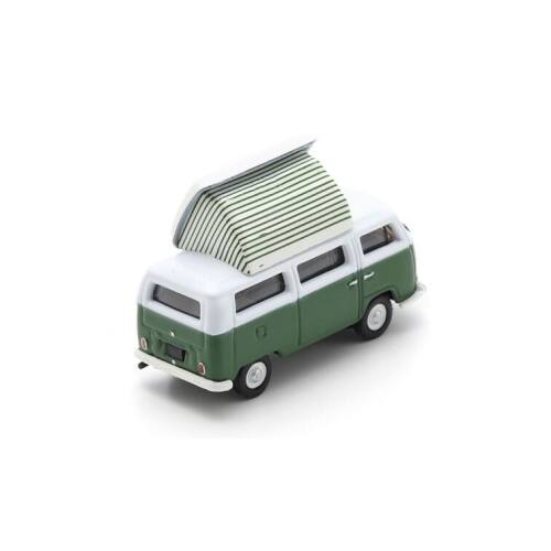 Schuco H0 26779 VW T2 Campingbus, groen/wit - Modeltreinshop