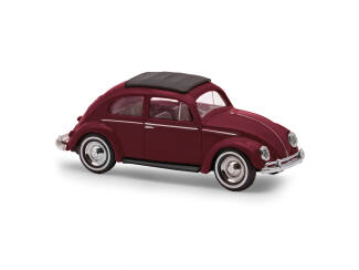 Busch H0 52991 VW Kever ovaal raam, Rood - Modeltreinshop