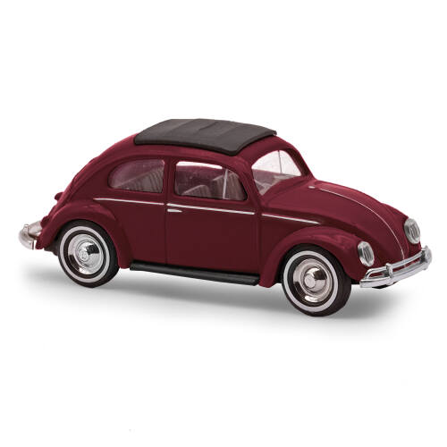 Busch H0 52991 VW Kever ovaal raam, Rood - Modeltreinshop