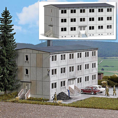 Busch H0 9607 kazerne - Modeltreinshop