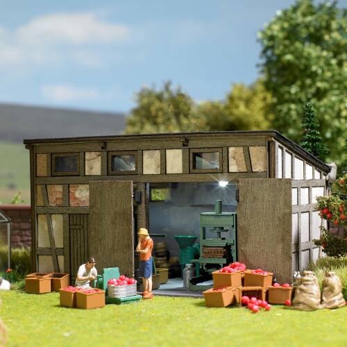 Busch H0 1178 Ciderfabriek accessoires - Modeltreinshop
