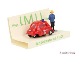 I.M.U H0 03001 BMW Isetta 300 Brandweer Schnelsen met figuur - Modeltreinshop