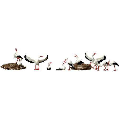 Faller H0 154006 Ooievaars in een nest - Modeltreinshop