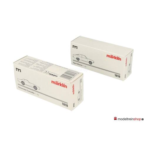 Märklin 1818 1:43 Chevrolet Corvette en Opel Manta - Modeltreinshop