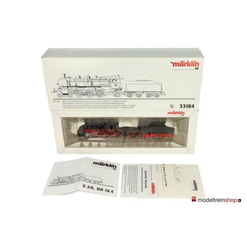 Marklin H0 33184 Sneltreinlocomotief met getrokken tender BR 18.4 DRG - Modeltreinshop