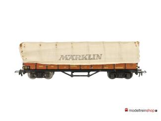 Marklin H0 393 V05 Lageboordwagen XXo met stoffen huif van de DRG - Modeltreinshop