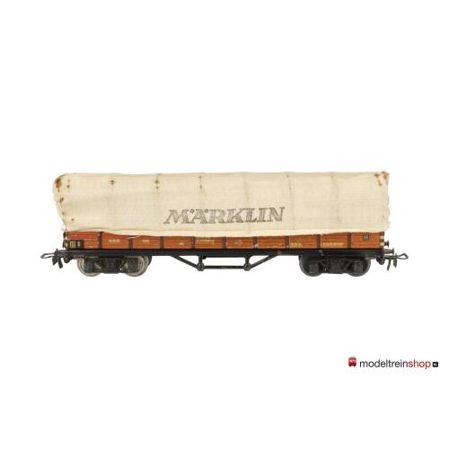 Marklin H0 393 V05 Lageboordwagen XXo met stoffen huif van de DRG - Modeltreinshop