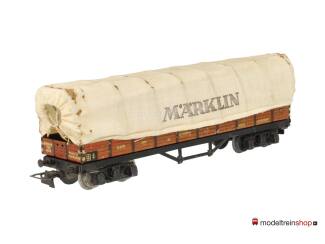 Marklin H0 393 V05 Lageboordwagen XXo met stoffen huif van de DRG - Modeltreinshop