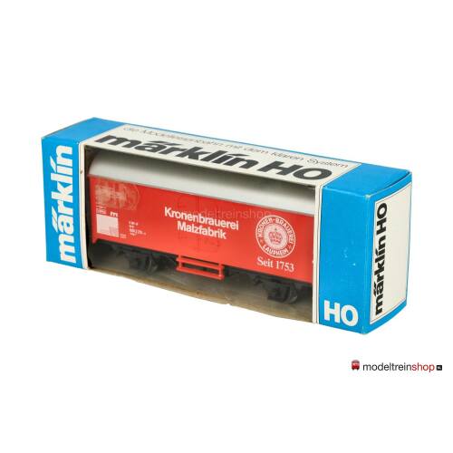 Marklin H0 4415 - 85023 Gesloten goederenwagen - Bierwagen Kronenbrauerei Malzfabrik - Modeltreinshop