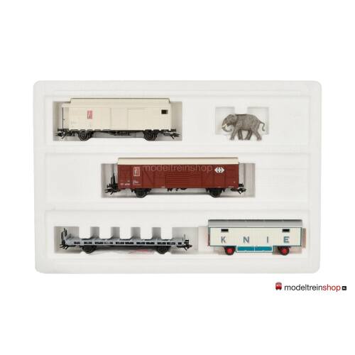 Marklin H0 4898 Driedelige wagenset 'Circus Knie' van de SBB - Modeltreinshop