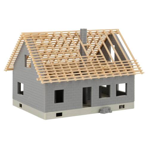 Faller HO 130658 Huis in aanbouw met kraan - Modeltreinshop