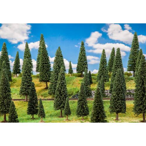 Faller H0 181537 - 10 sparrenbomen, gesorteerd - Modeltreinshop