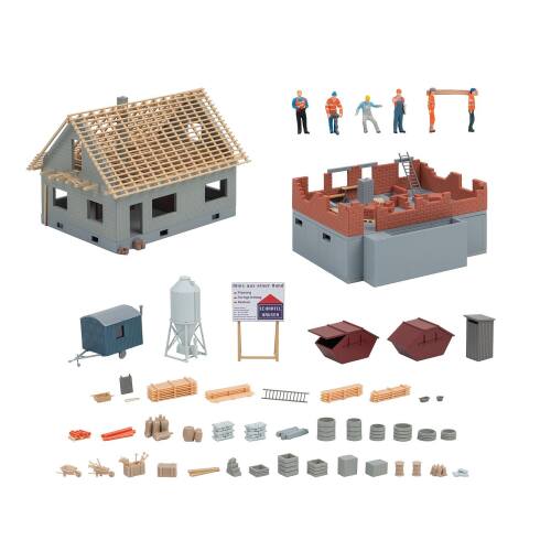 Faller HO 190089 Actieset op de bouwplaats - Modeltreinshop
