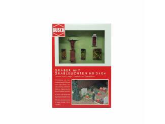 Busch H0 5404 Graven met graflichten - Modeltreinshop