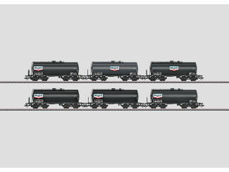 Marklin H0 46529 Set van 6 verschillende ketelwagens ''Mobile'' van de DB - Modeltreinshop