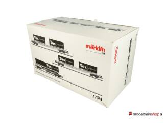 Marklin H0 47081 Driedelige set draagwagens van Vos Logistics van de NS - Modeltreinshop