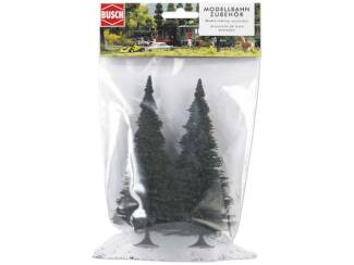 Busch H0 6106 Sparrenbomen 2 stuks 135mm - Modeltreinshop