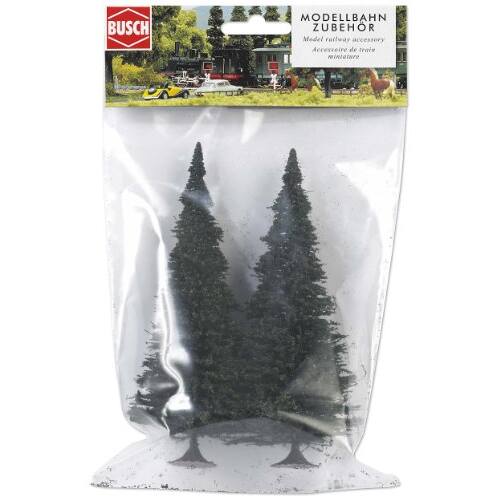 Busch H0 6106 Sparrenbomen 2 stuks 135mm - Modeltreinshop