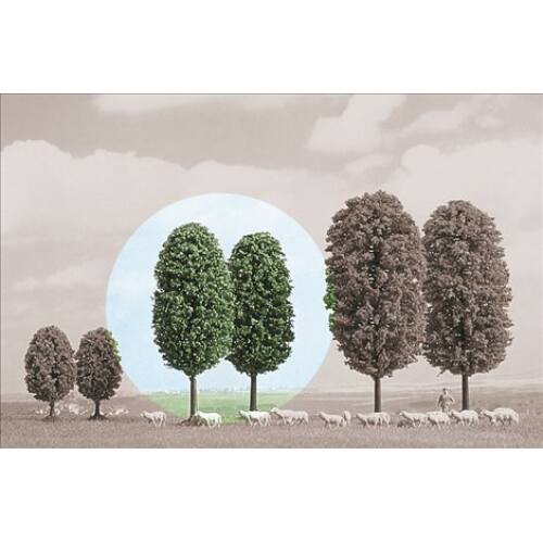 Busch N - Z 6293 2 loofbomen 50 mm hoog - Modeltreinshop