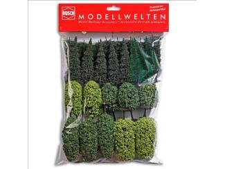 Busch H0 6488 Gemengd bos 29 verschillende bomen 75 - 125 mm - Modeltreinshop
