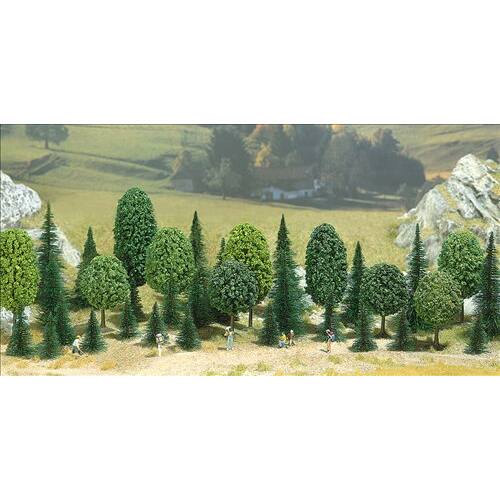 Busch N - Z 6590 Gemengd bospakket met 35 bomen - Modeltreinshop