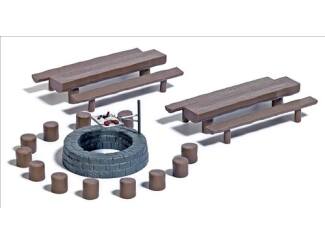 Busch H0 7781 Bosbarbecue plaats - Modeltreinshop
