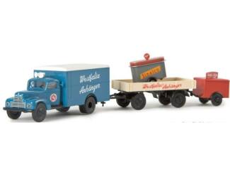 Brekina H0 49022 Ford FK koffer Westfalia met aanhanger - Modeltreinshop
