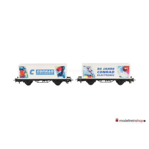 Marklin H0 94186 Set van twee containerwagens 'Conrad' van de DB - Modeltreinshop