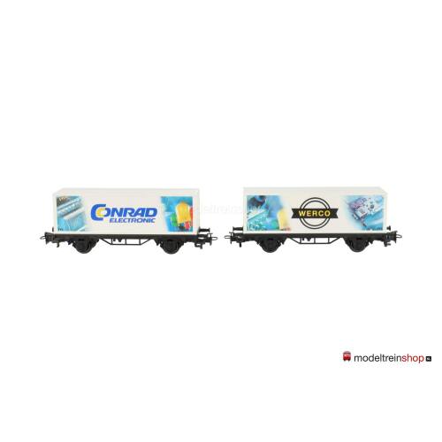 Marklin H0 94186 Set van twee containerwagens 'Conrad' van de DB - Modeltreinshop