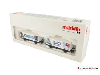 Marklin H0 94186 Set van twee containerwagens 'Conrad' van de DB - Modeltreinshop