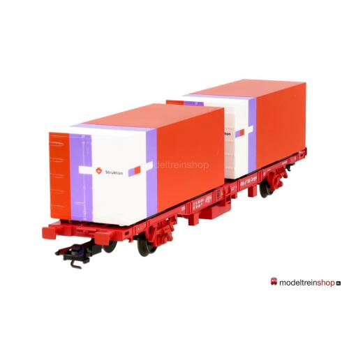 Marklin H0 94336 containerwagen "Strukton'' van de NS - Modeltreinshop