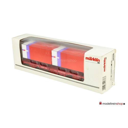 Marklin H0 94336 containerwagen "Strukton'' van de NS - Modeltreinshop