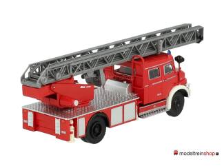 Brekina H0 47073 Mercedes Benz L 1519 DLK 30 rood/wit met bedieningsstation Brandweer - Modeltreinshop